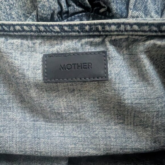 MOTHER RUFFLE DENIM SKIRT - Picture 3 of 5